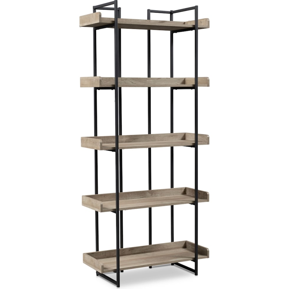 gwen light brown bookcase   