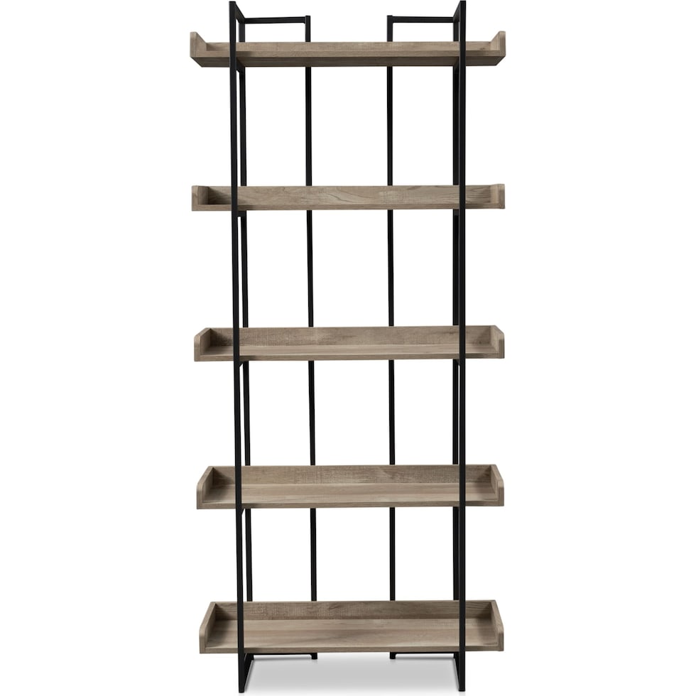 gwen light brown bookcase   