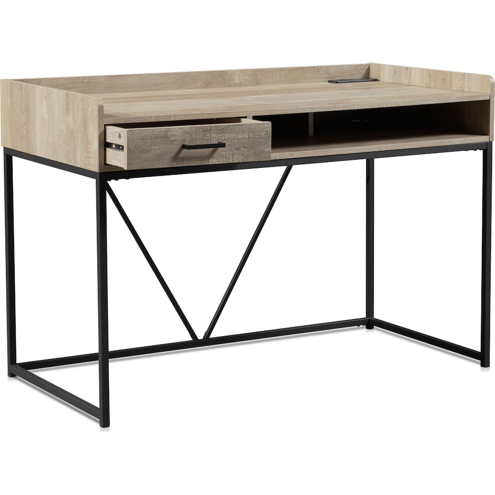 gwen light brown desk   