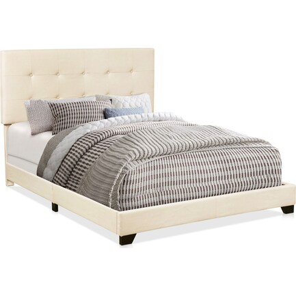 Hadley Upholstered Queen Bed - Beige