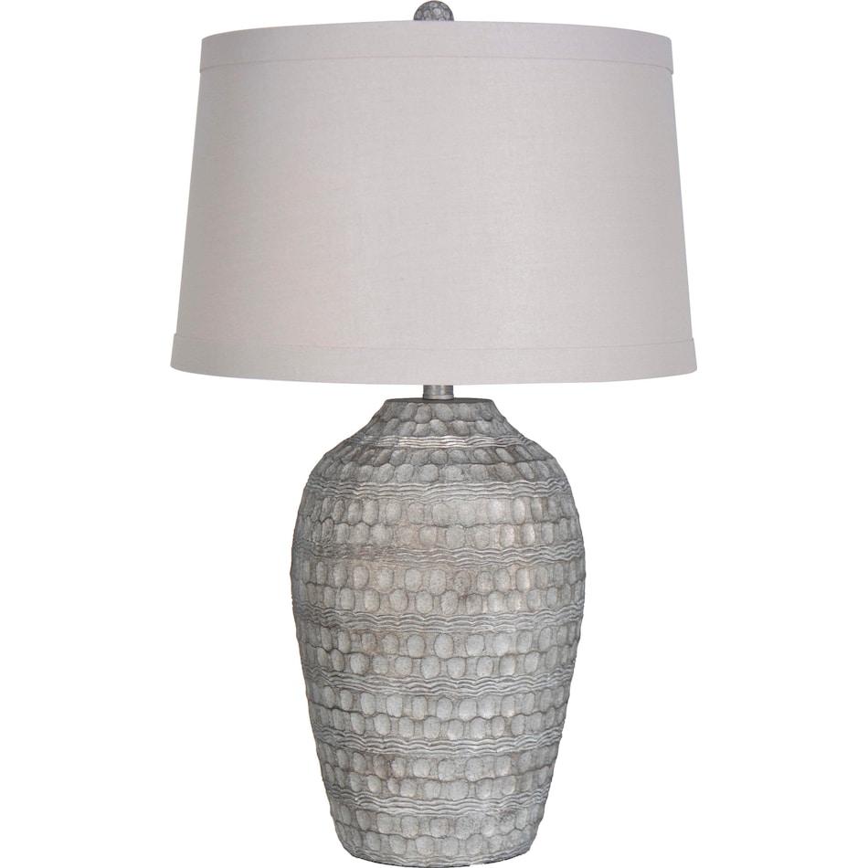 hadley gray table lamp   