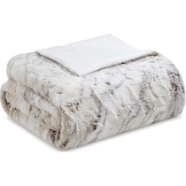 hadley light brown throw blanket   