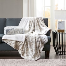 hadley light brown throw blanket   