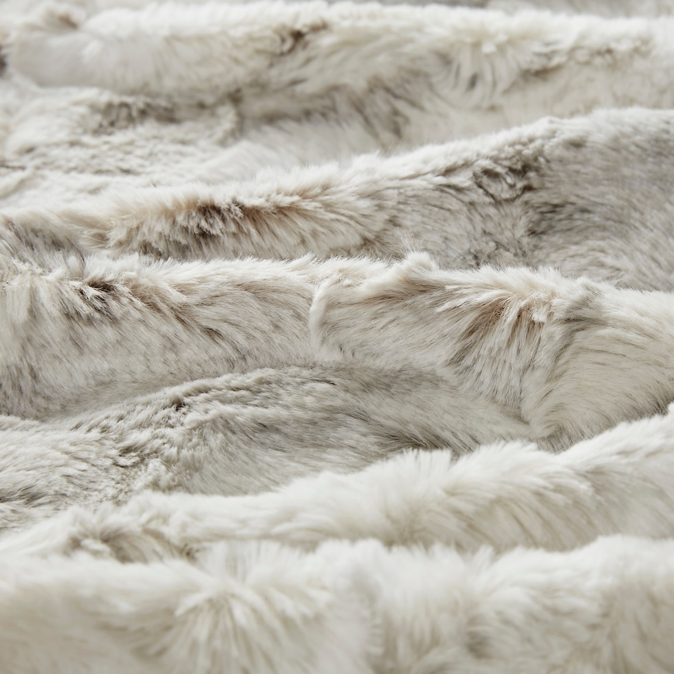 hadley light brown throw blanket   