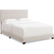 hadley white king upholstered bed   