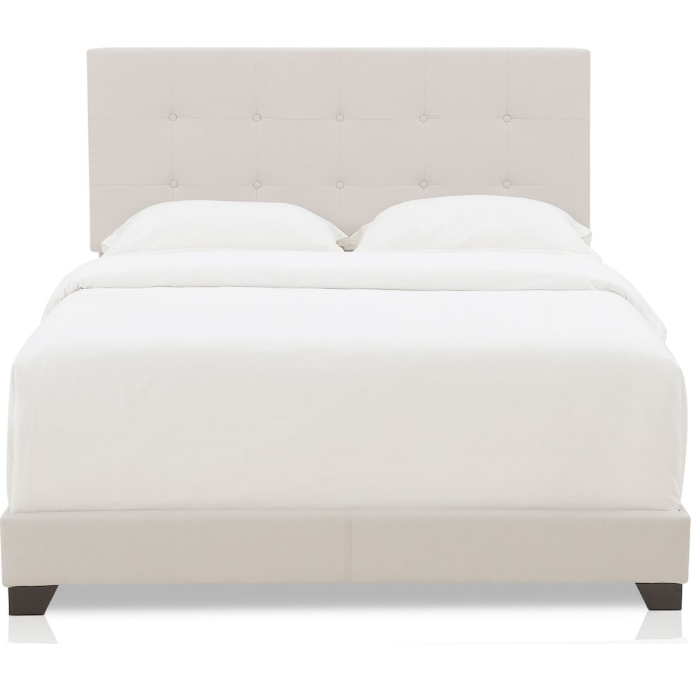 hadley white king upholstered bed   