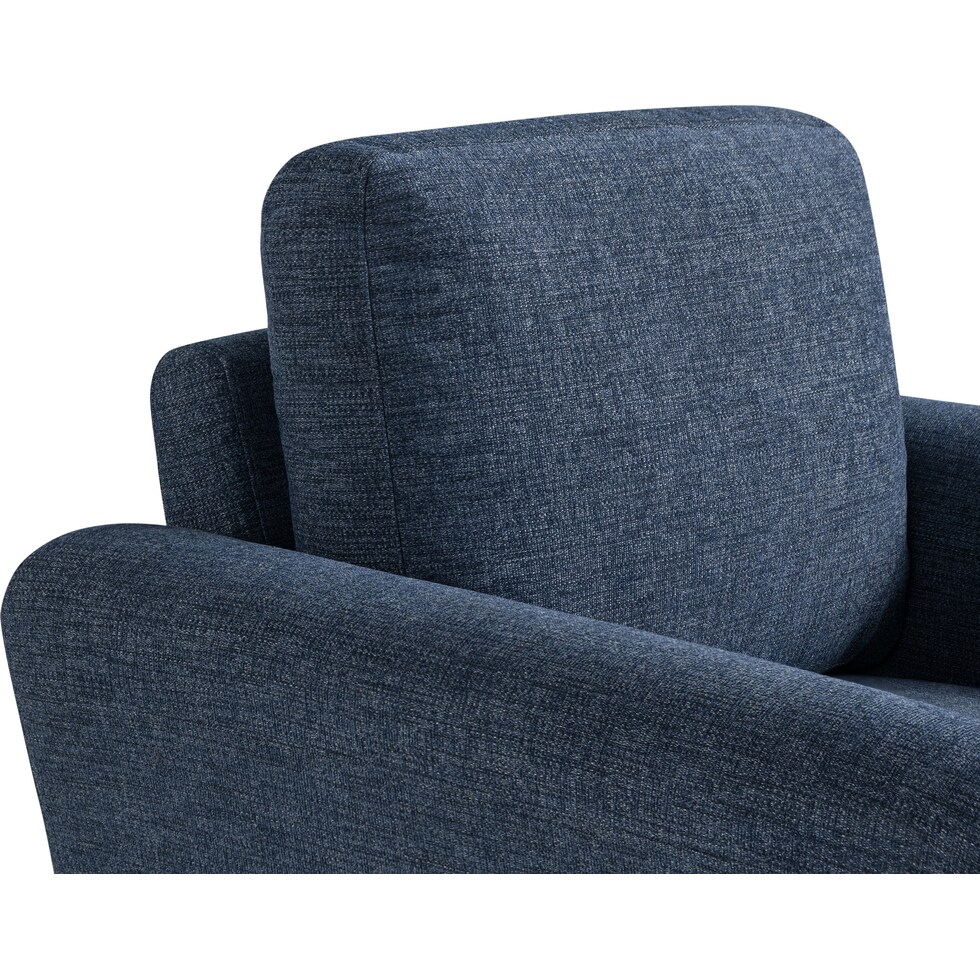 hagen blue accent chair   