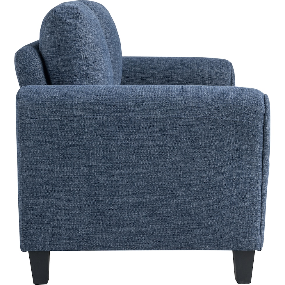 hagen blue loveseat   