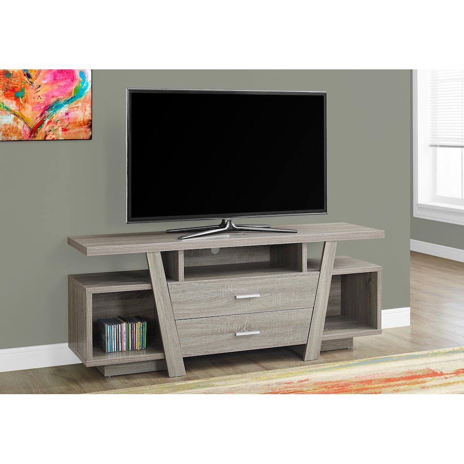 hailee light brown tv stand   
