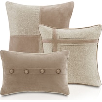 haisley light brown california king bedding set   