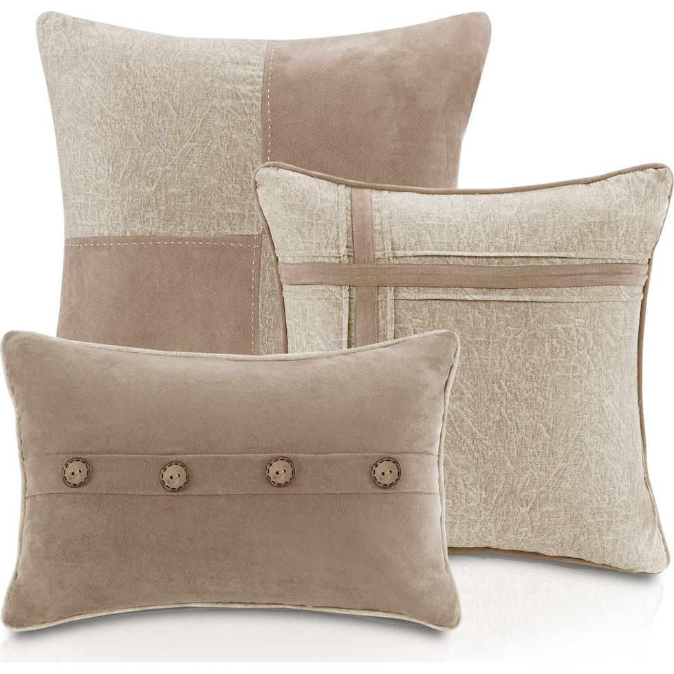 haisley light brown california king bedding set   