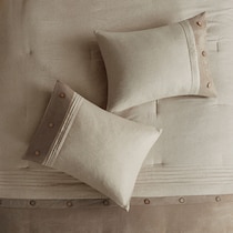 haisley light brown california king bedding set   