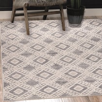 hakim cream gray area rug  x    