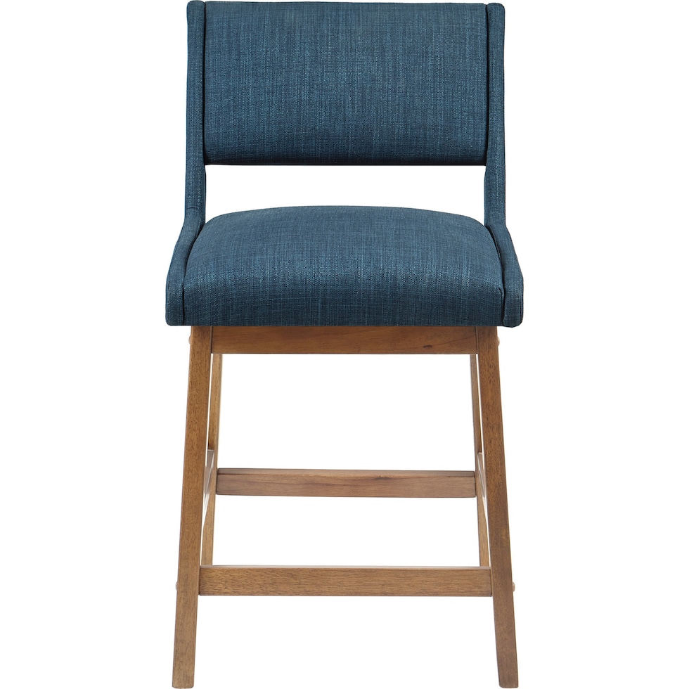 halden blue counter height stool   