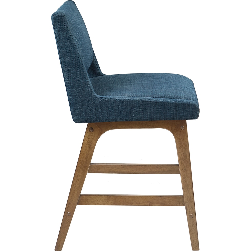 halden blue counter height stool   