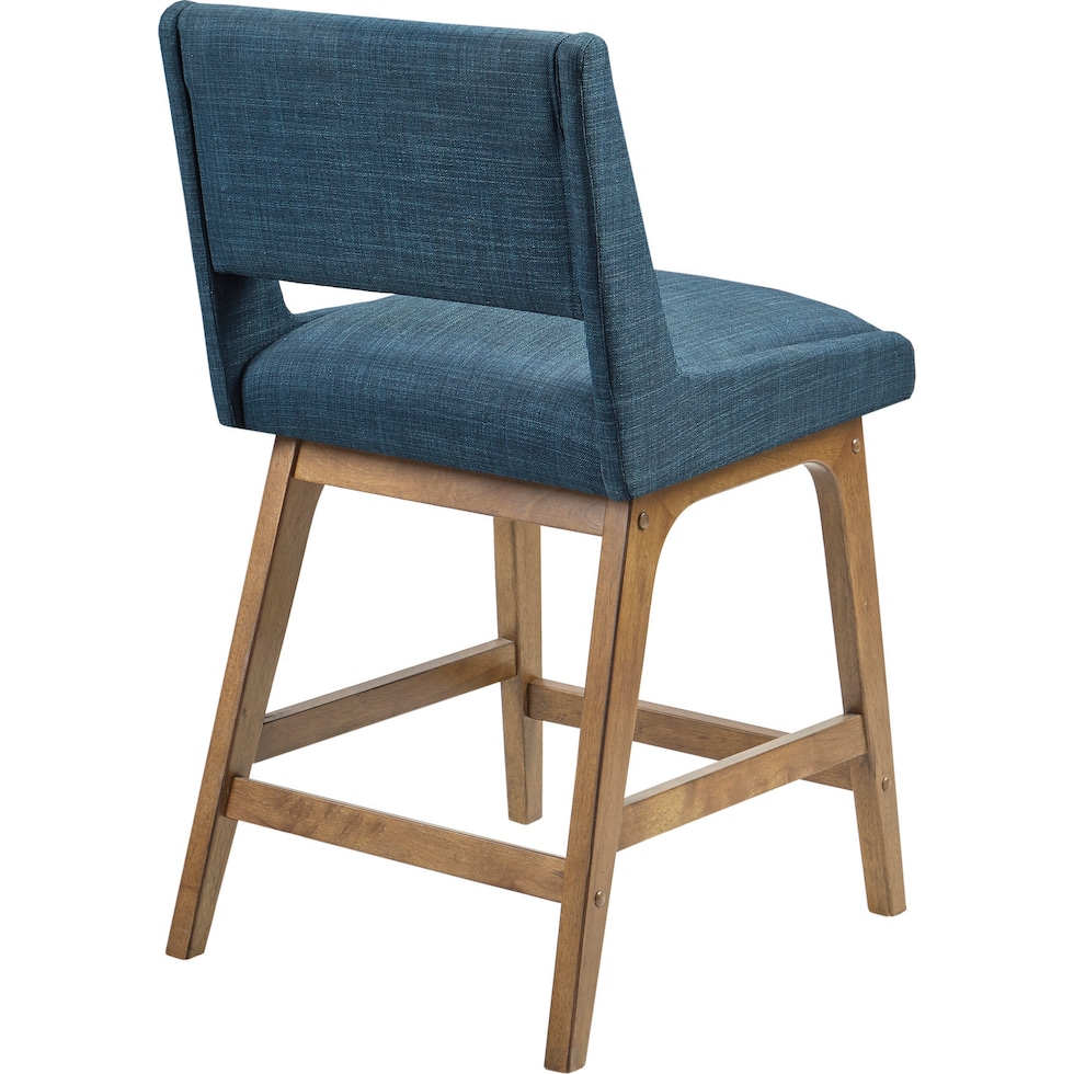 halden blue counter height stool   