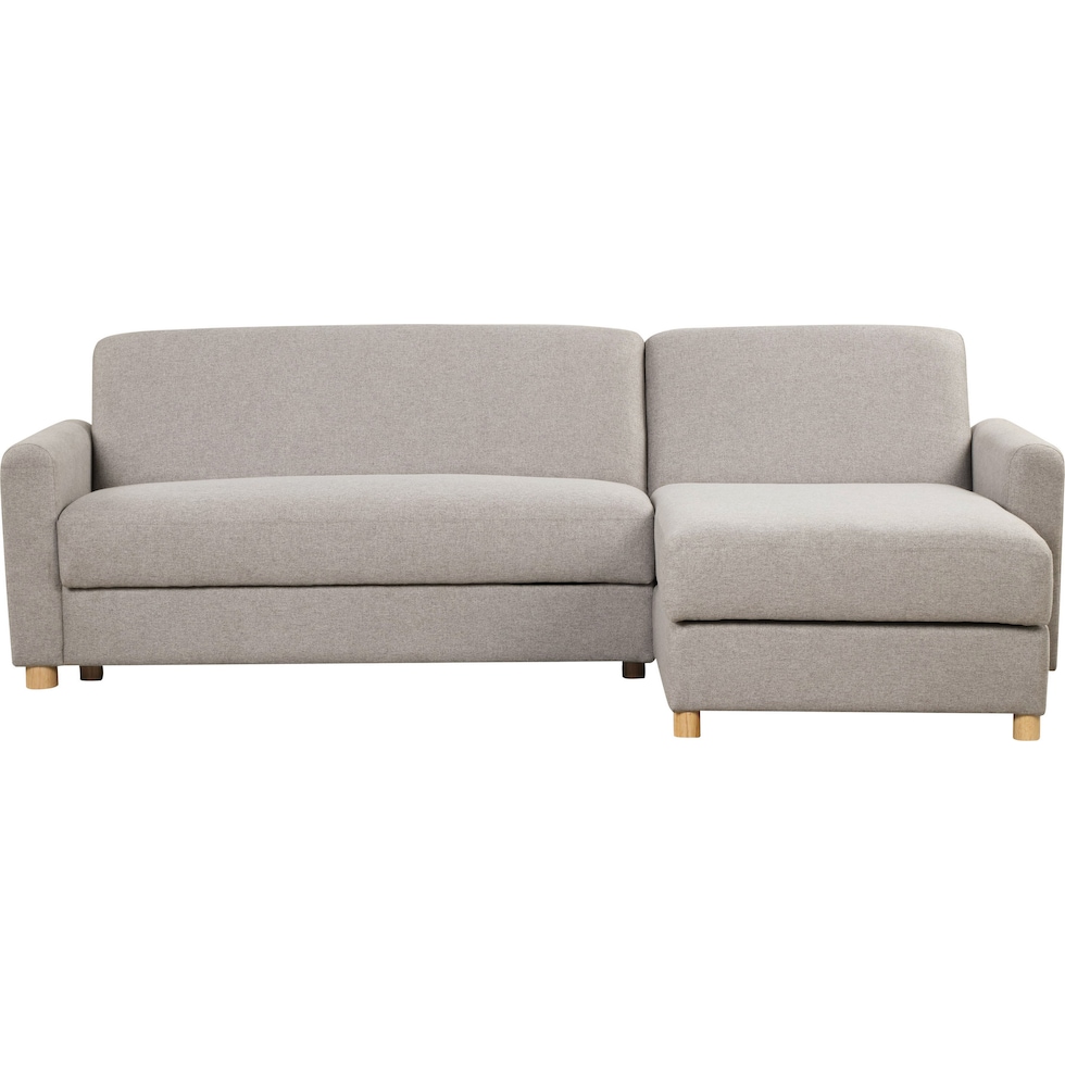 haleigh gray sleeper sectional   