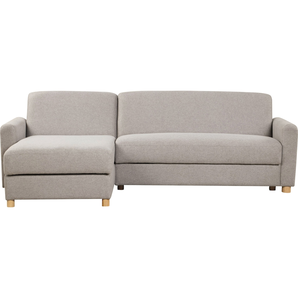 haleigh gray sleeper sectional   