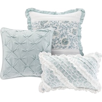 hali blue california king bedding set   