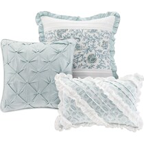 hali blue king bedding set   