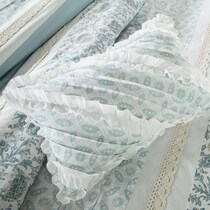 hali blue king bedding set   