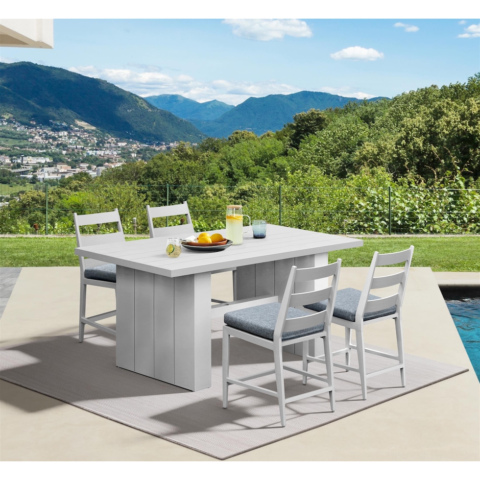halifax white  pc outdoor dining   