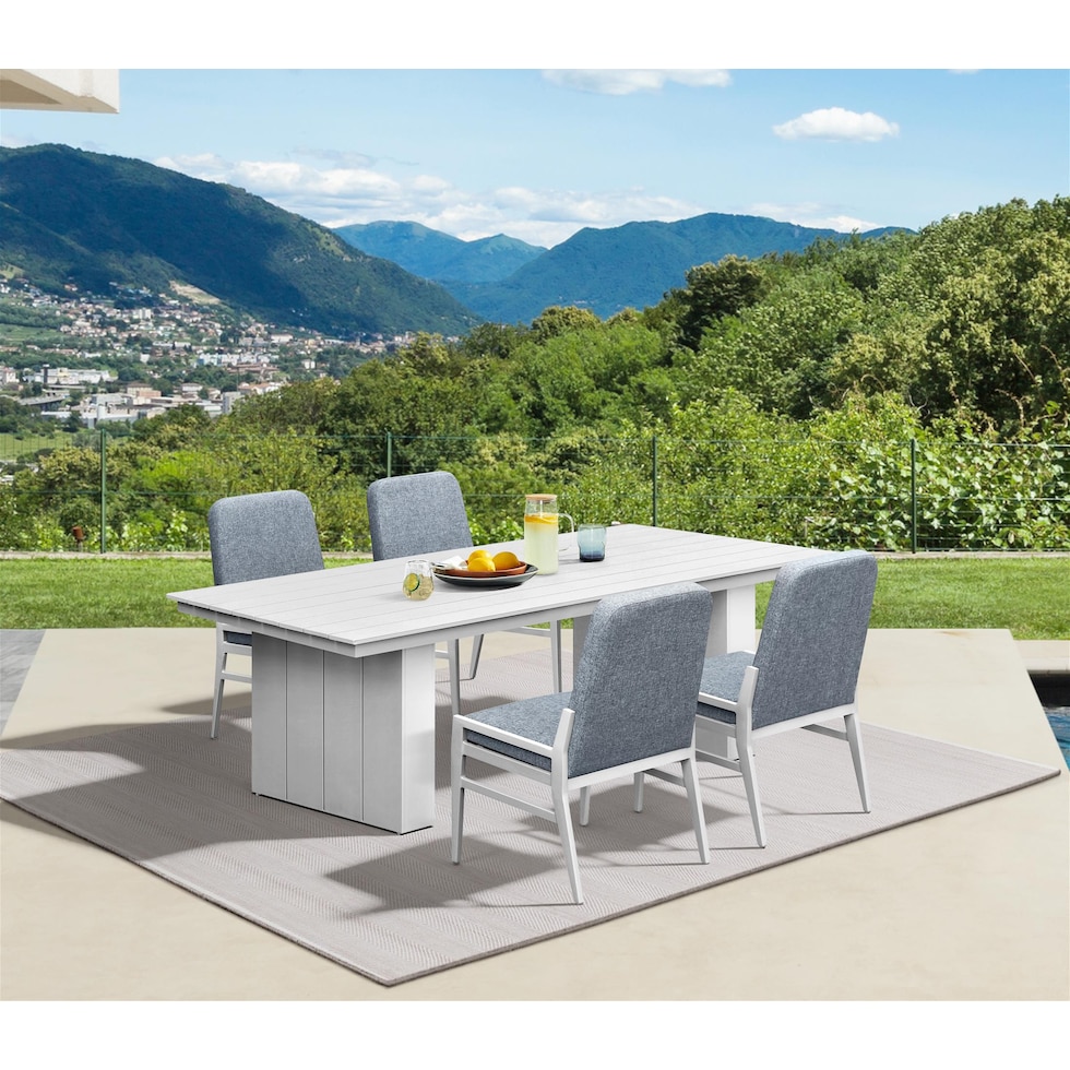 halifax white  pc outdoor dining   