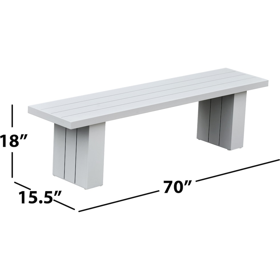 halifax white  pc outdoor dining   