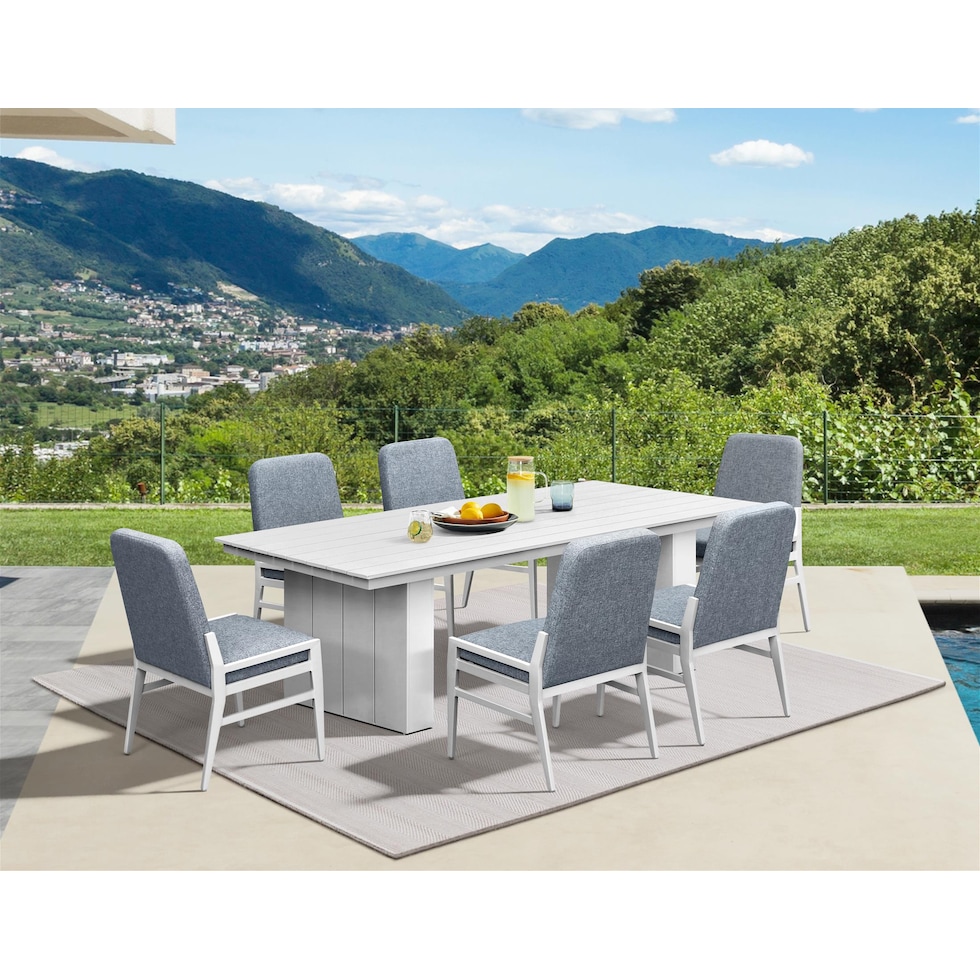halifax white  pc outdoor dining   
