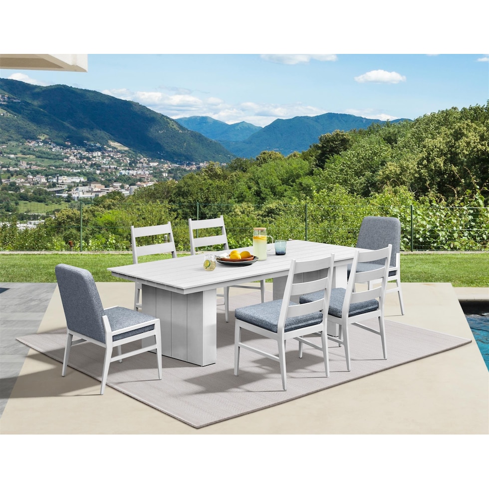 halifax white  pc outdoor dining   
