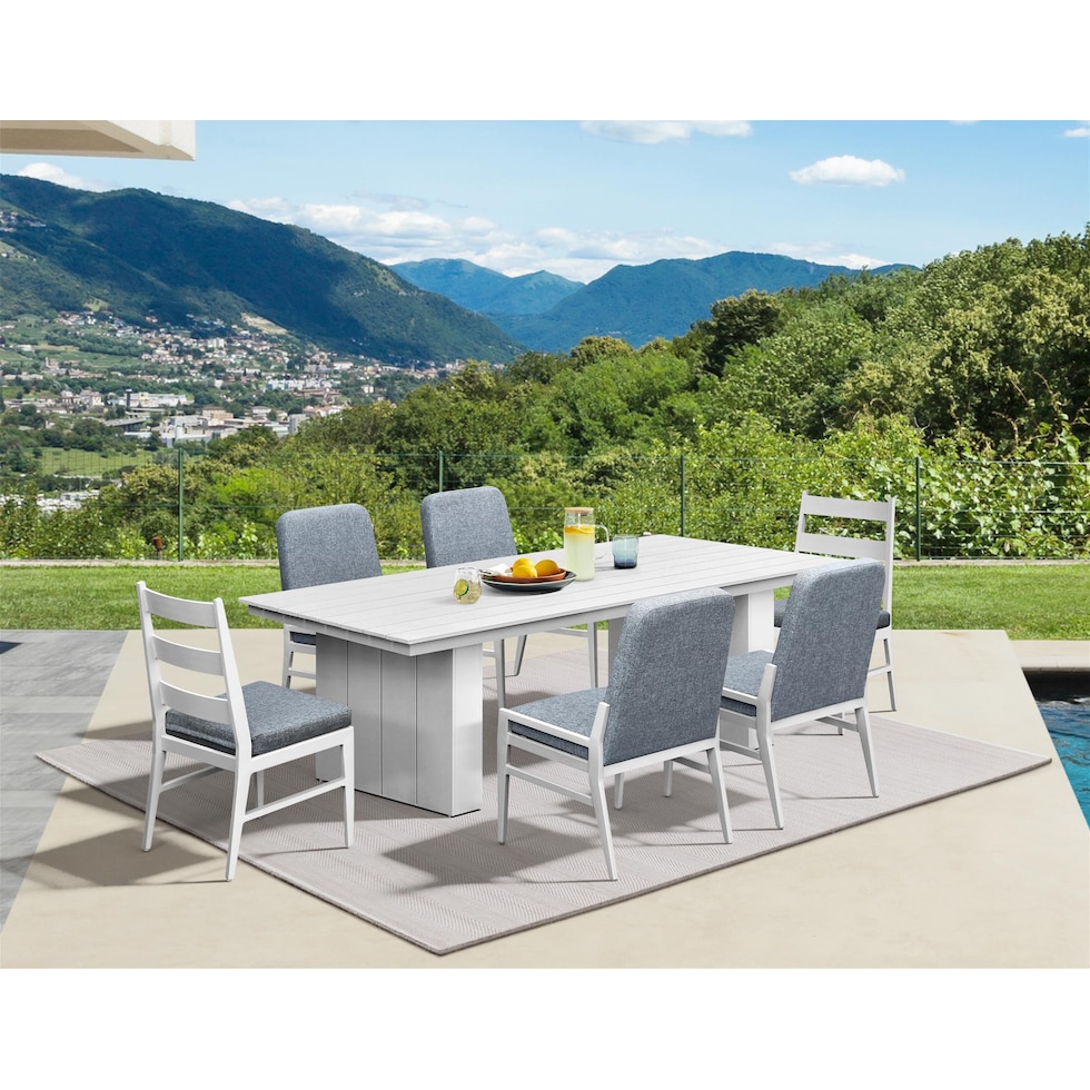 halifax white  pc outdoor dining   