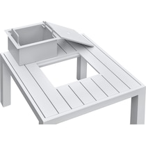 halifax white outdoor coffee table   
