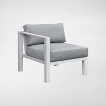 halifax white outdoor sectional set   