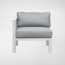 halifax white outdoor sectional set   
