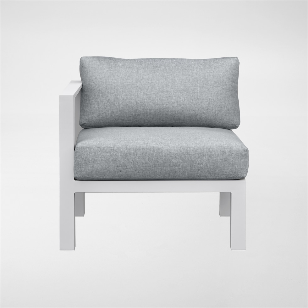 halifax white outdoor sectional set   