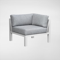 halifax white outdoor sectional set   