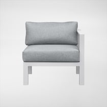 halifax white outdoor sectional set   