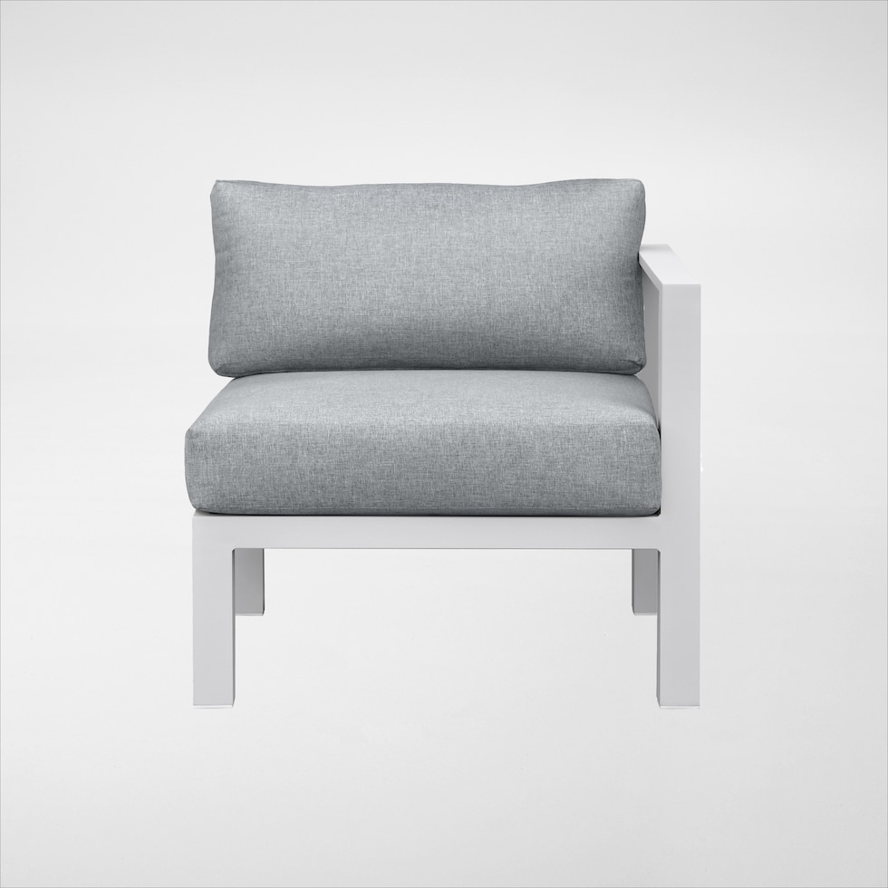 halifax white outdoor sectional set   