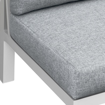 halifax white outdoor sectional set   