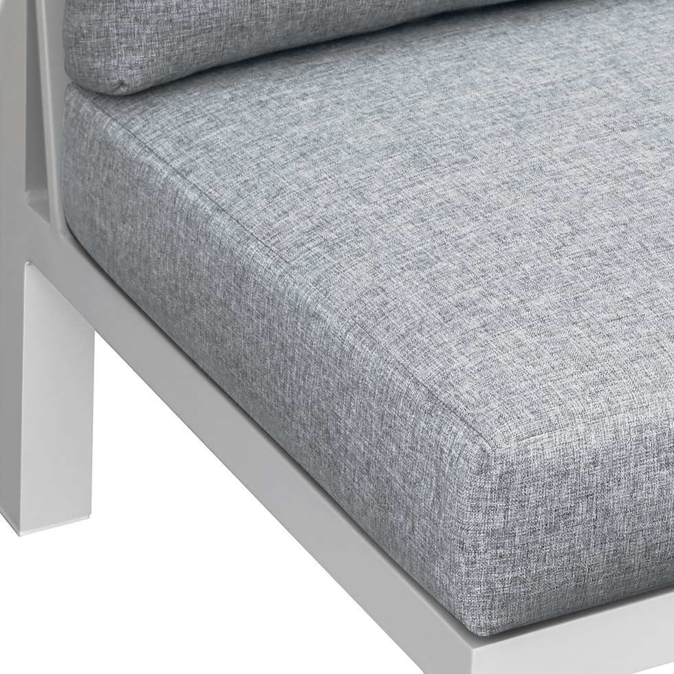 halifax white outdoor sectional set   