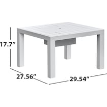 halifax white outdoor sectional set   