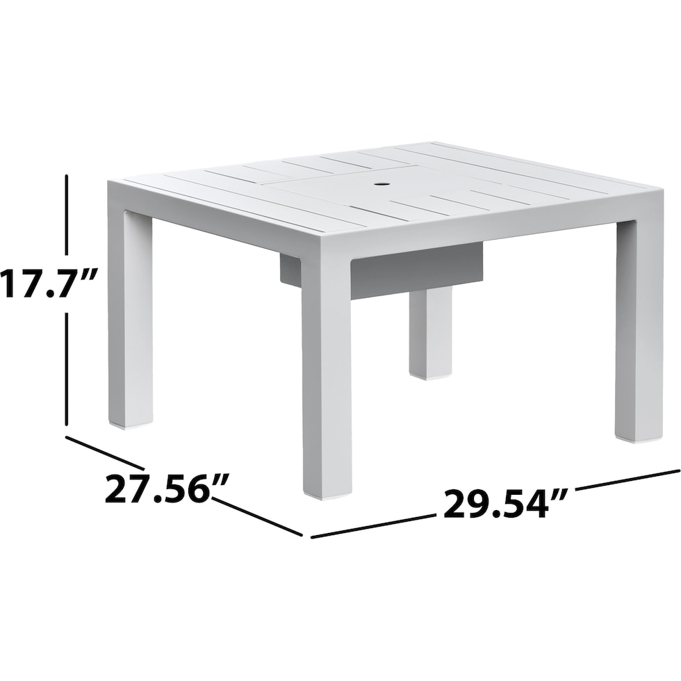 halifax white outdoor sectional set   