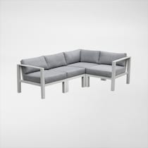 halifax white outdoor sectional   
