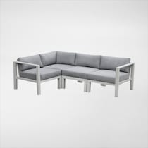 halifax white outdoor sectional   