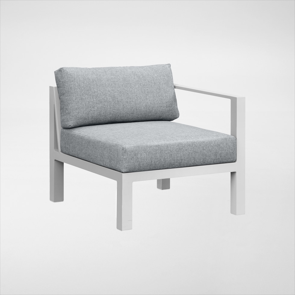 halifax white outdoor sectional   