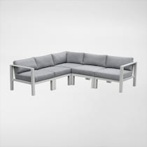 halifax white outdoor sectional   