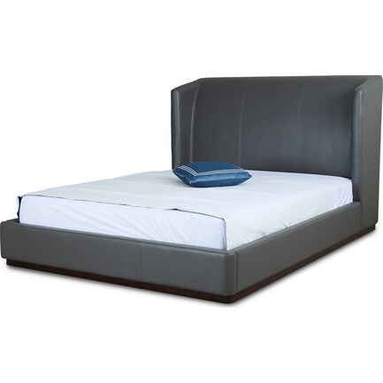 Halle Full Upholstered Bed - Graphite