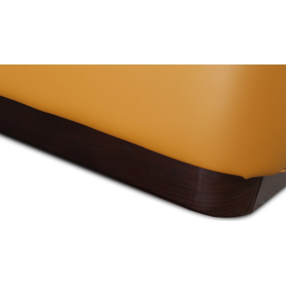 halle light brown queen bed   