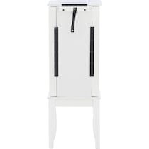hallie white jewelry armoire   