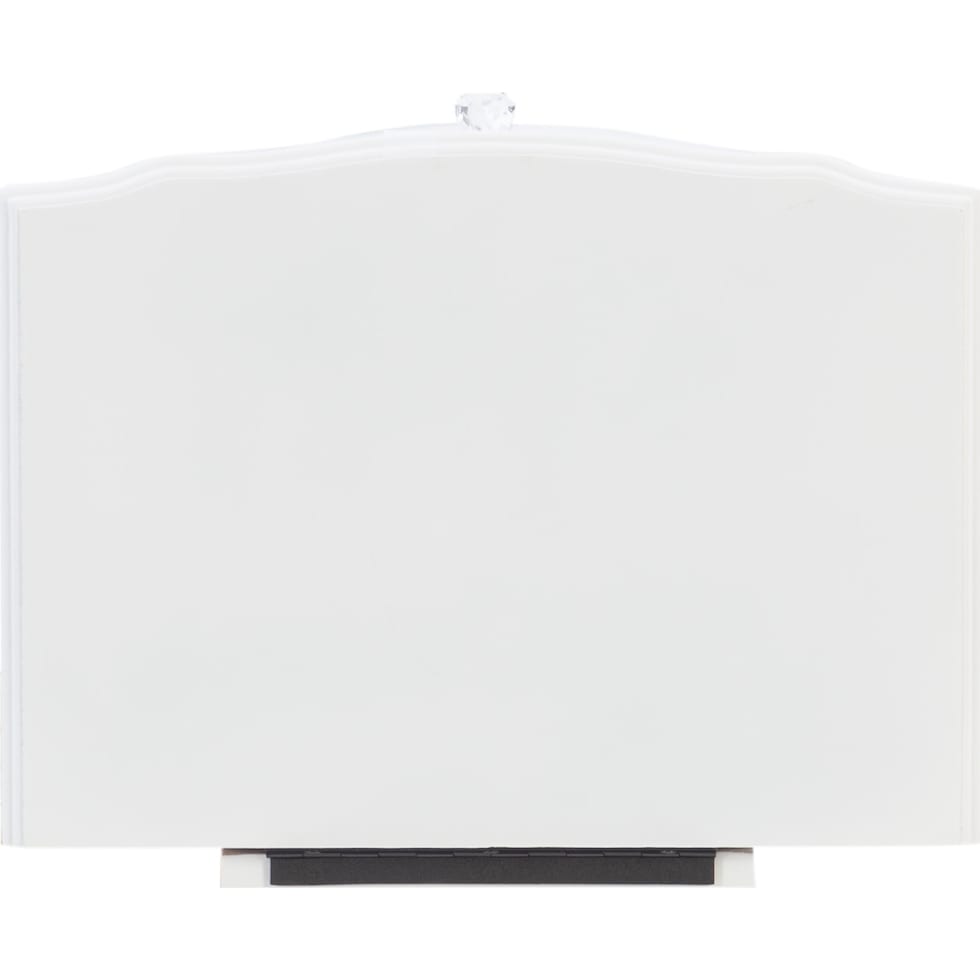 hallie white jewelry armoire   